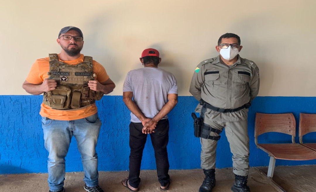 Ação conjunta da Polícia Civil e Militar em Capixaba prende foragido da justiça